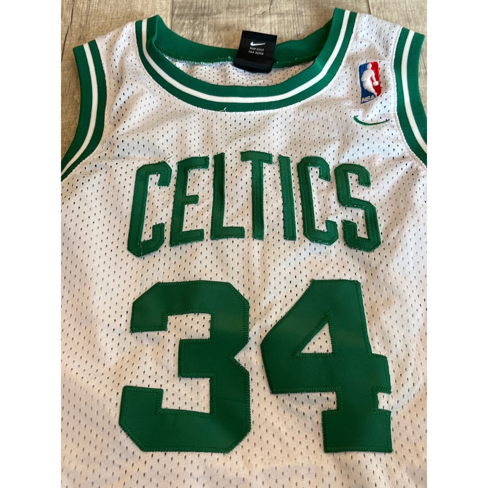 Nike Paul Pierce Boston Celtics Jersey Youth Medium White 34 NBA Basketball